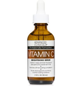 Advanced Clinicals Vitamin C Face Serum for Dark Spots, Uneven Skin Tone, Crows Feet and Expression Lines. 1.75 fl oz. - Image 3