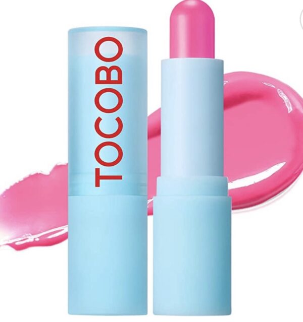 Tocobo Glass Tinted Lip Balm 012 Better Pink 0.67 oz / 19g | Glow Moisturizing Vegan Lip Balm & Vivid Tinted Transparent Color