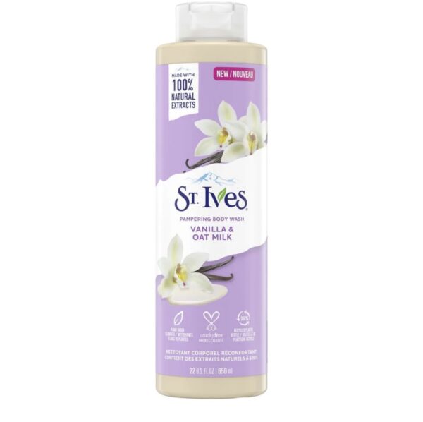 St.Ives Vanilla & Oat Milk Pampering Body Wash 650ml