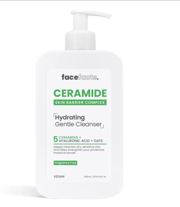 Facefacts Ceramide Hydrating Gentle Cleanser 400ml - Image 2