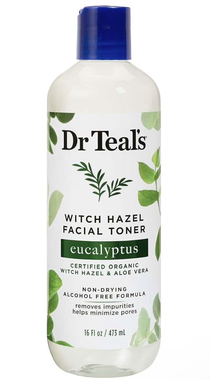 Dr Teal Witch Hazel Facial Toner, Eucalyptus & Aloe Vera 473ml