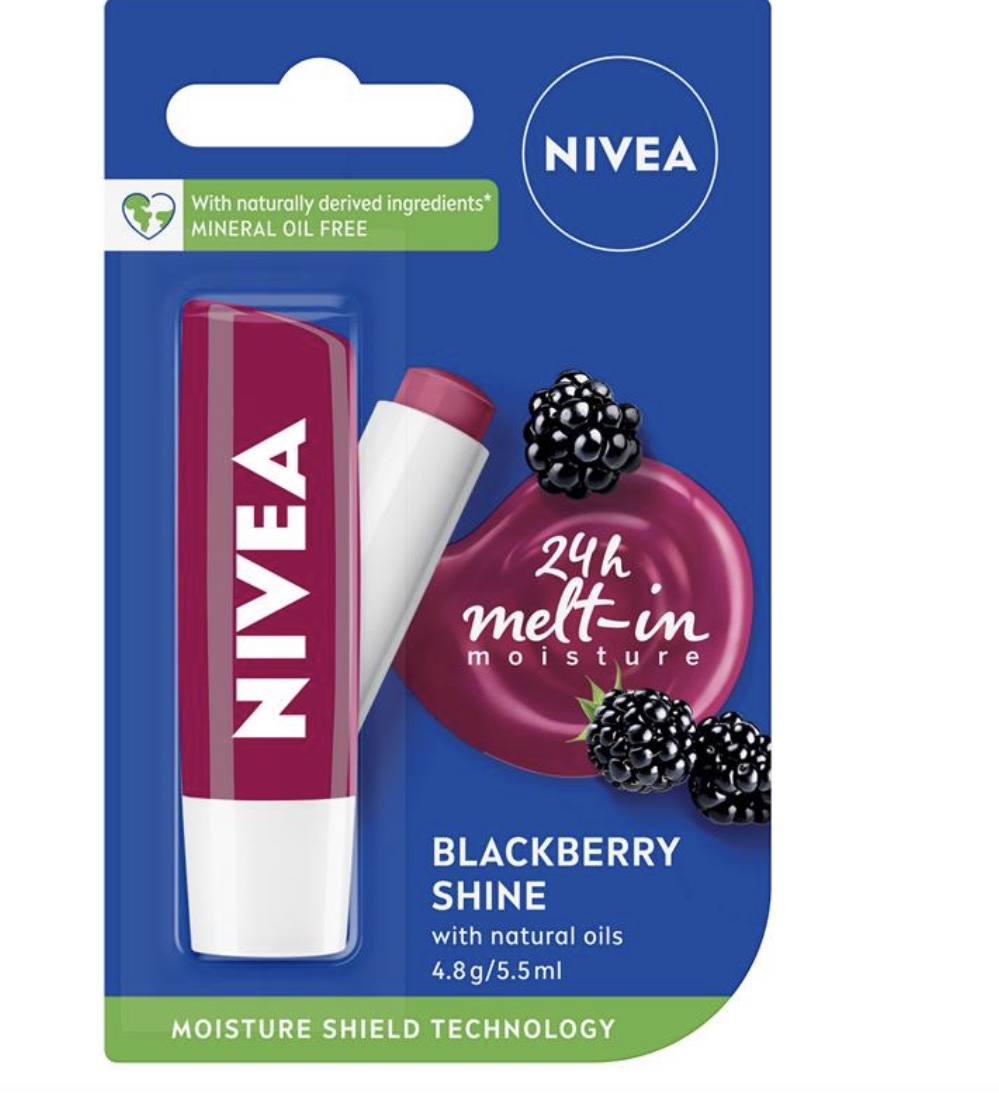 Nivea Blackberry Shine Lip Balm - 4.8g