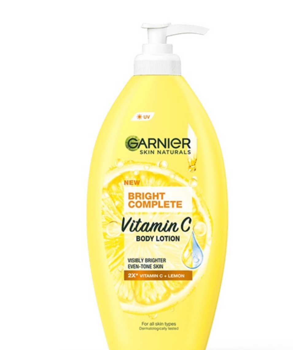 GARNIER
BRIGHT COMPLETE BODY LOTION 400ML
