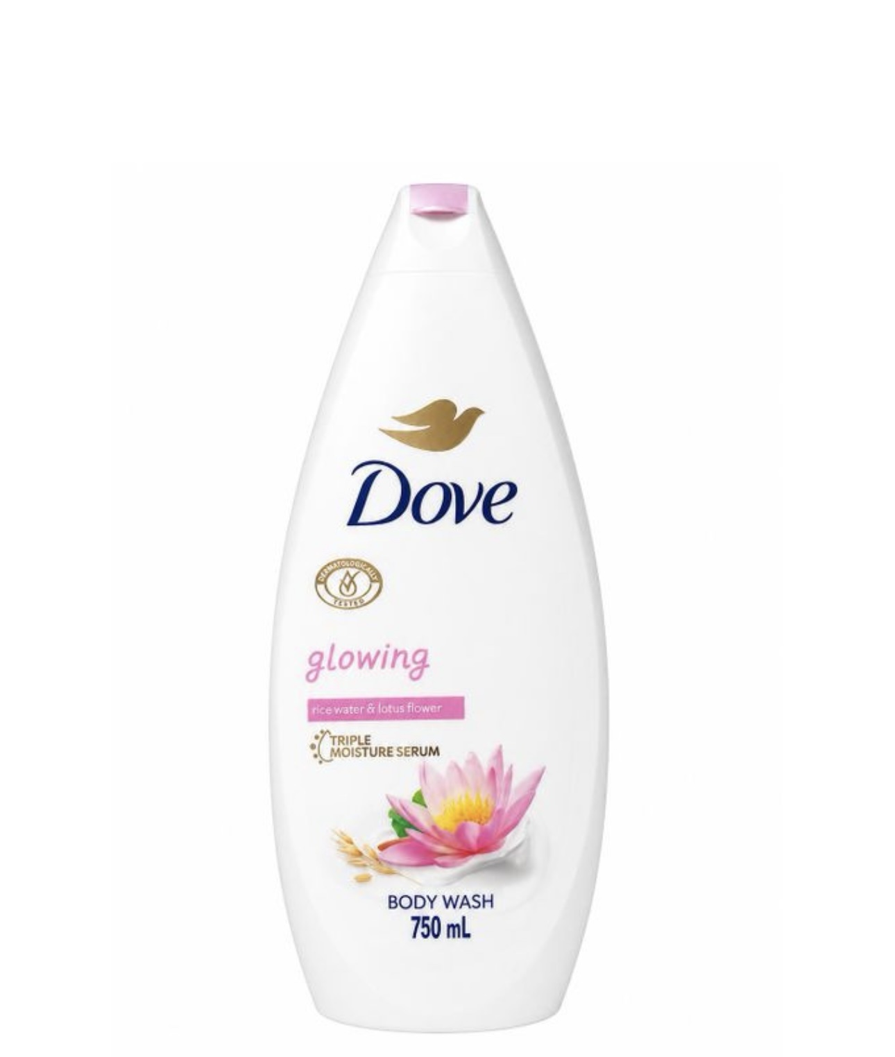 Dove Glowing Body Wash with Rice Water and Lotus Flower 750ml