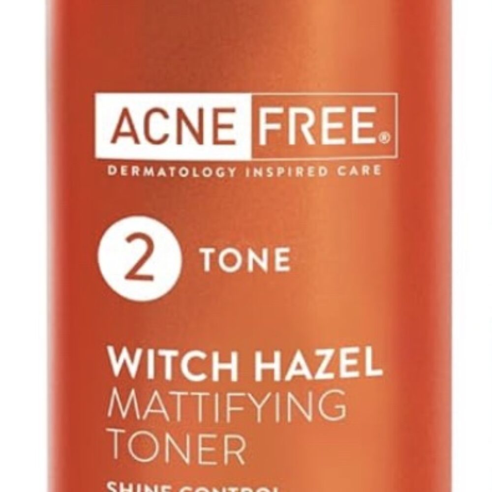 Acne Free Witch Hazel Mattifying Toner With Glycolic Acid and Aloe Vera-118ml