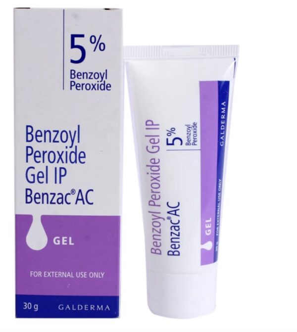 Benzac AC Benzoyl Peroxide 5% Gel 30 gm