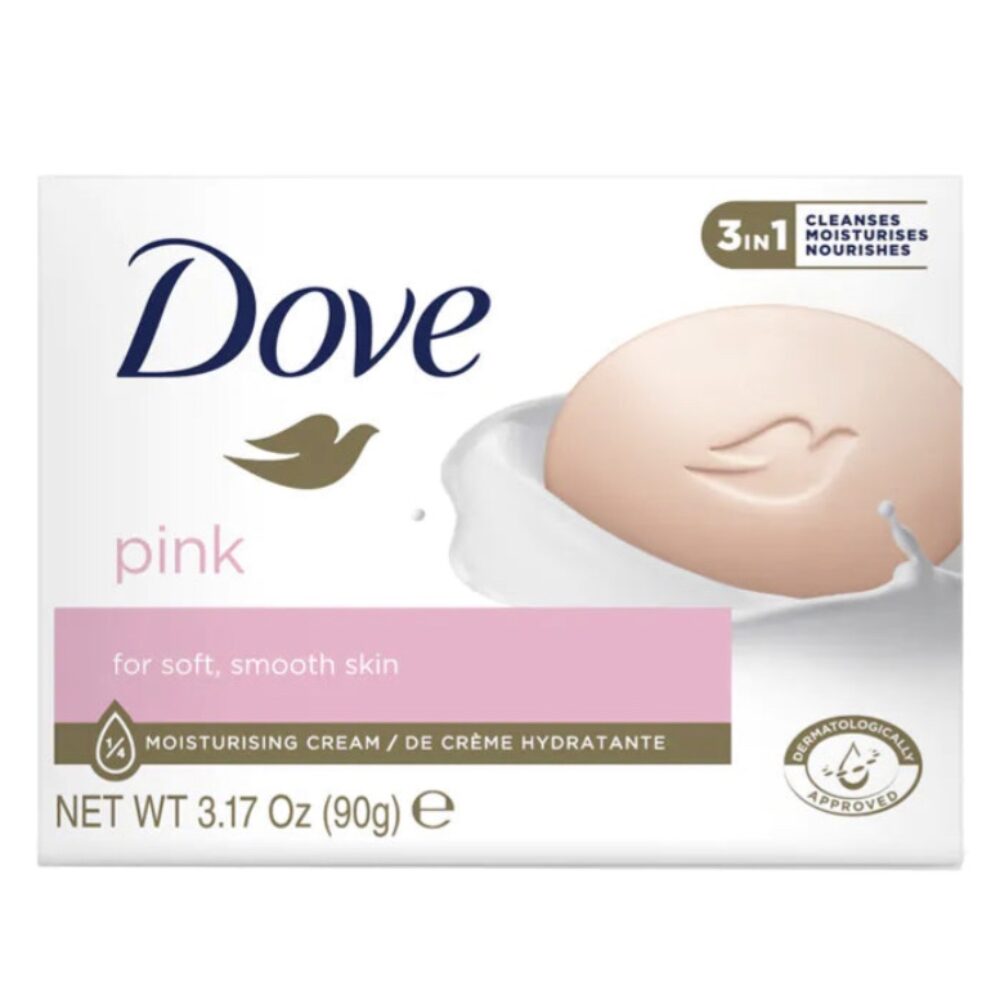 Dove bar soap – pink 360g 4in1