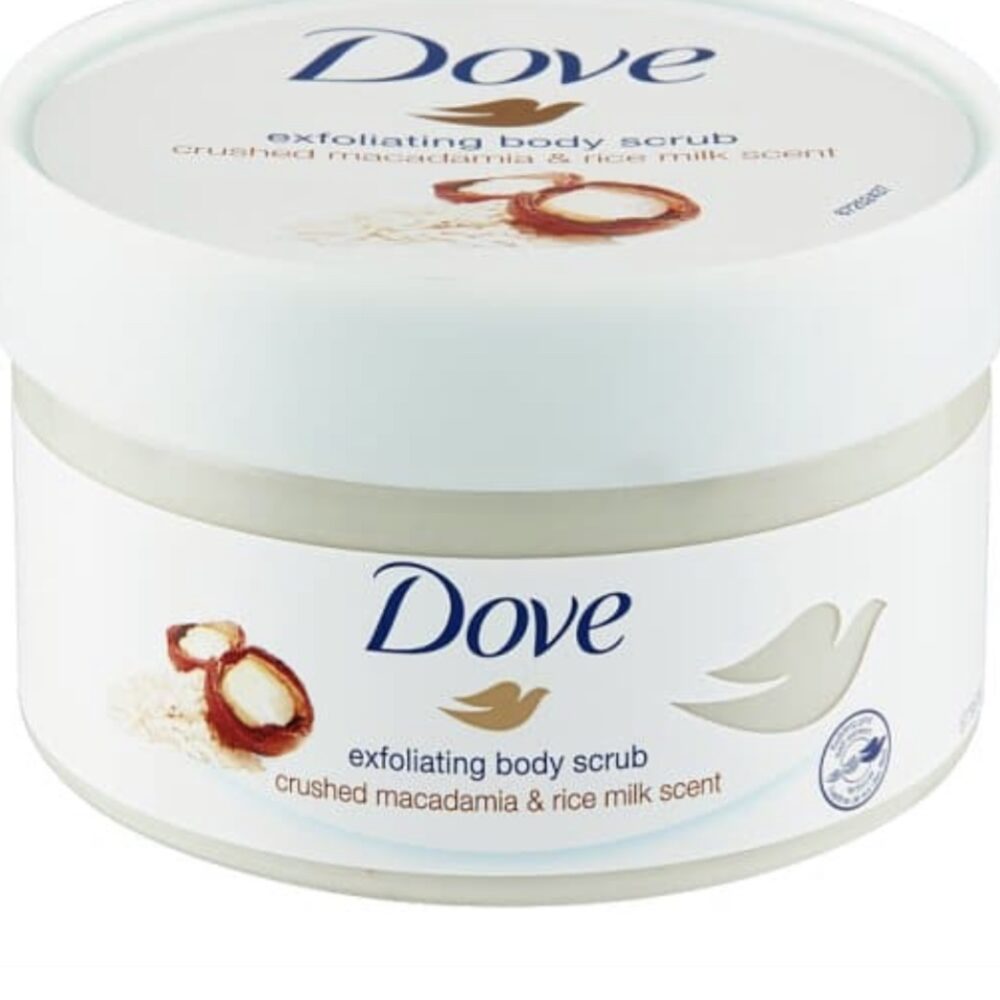 Dove Crushed Macadamia & Rice Milk Exfoliating Body wash