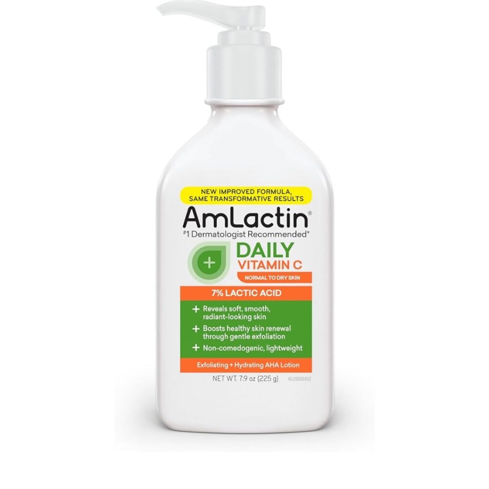 AmLactin Daily Vitamin C Lotion – 7.9 oz Body Lotion with 7% Lactic Acid