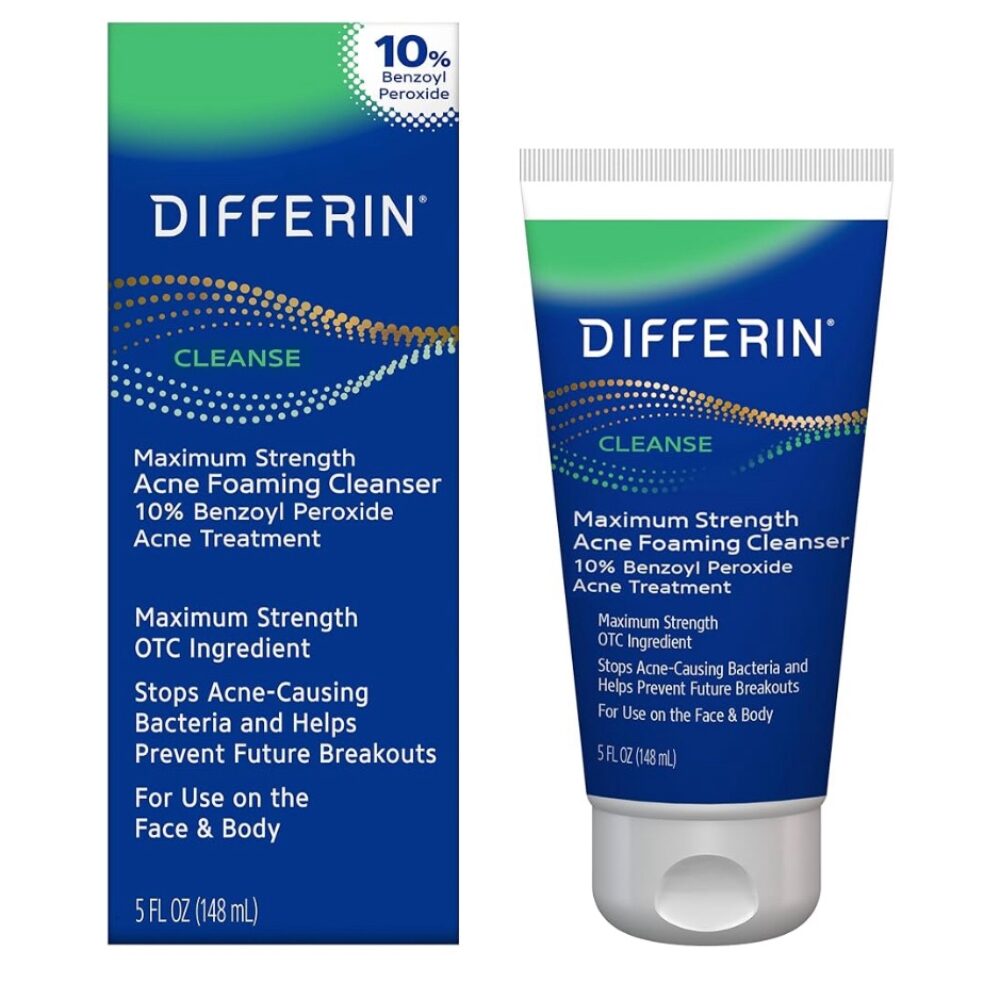 Differin Acne Face Wash with 10% Benzoyl peroxide