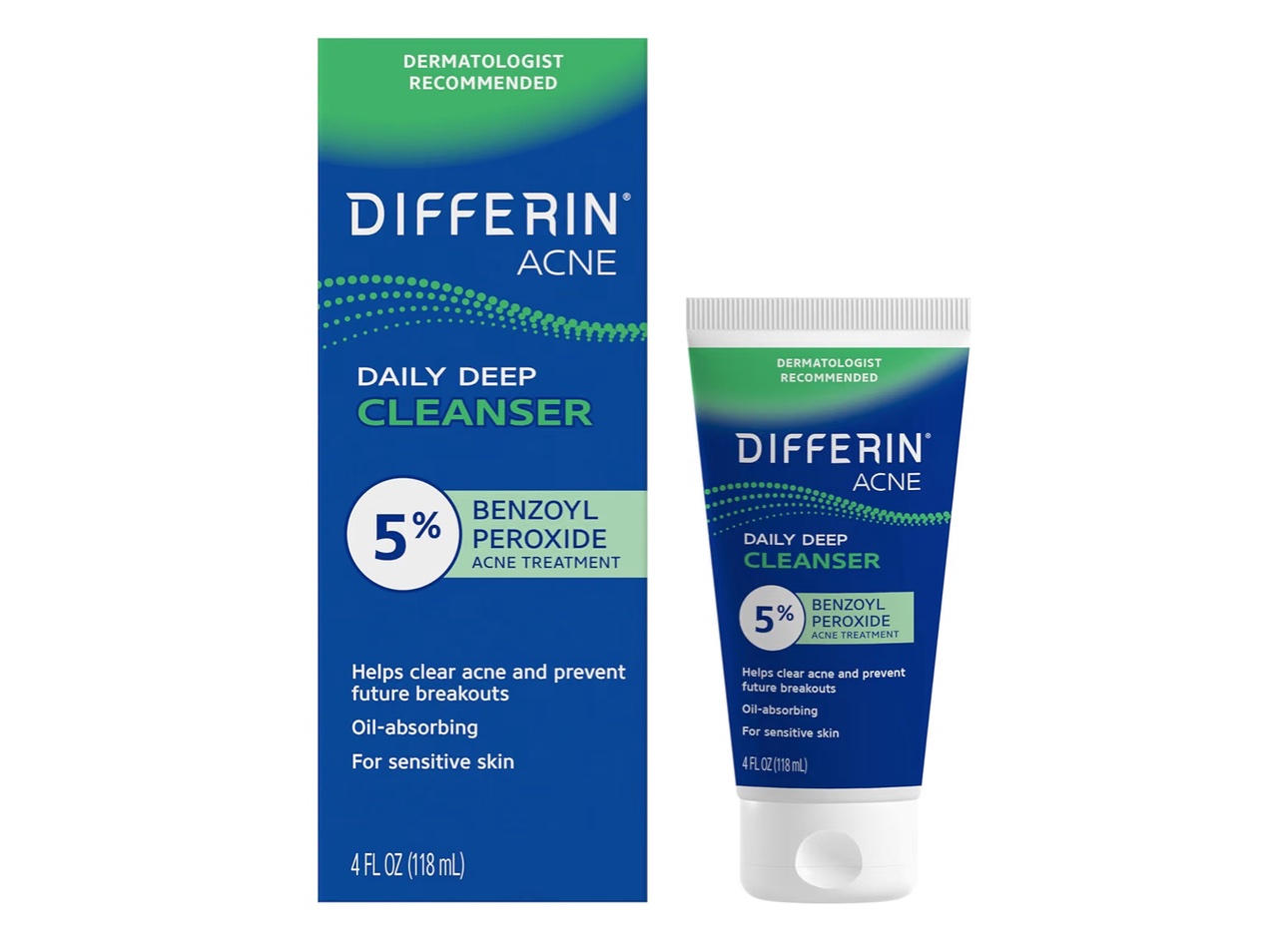 Differin Acne Face Wash with 5% Benzoyl peroxide
