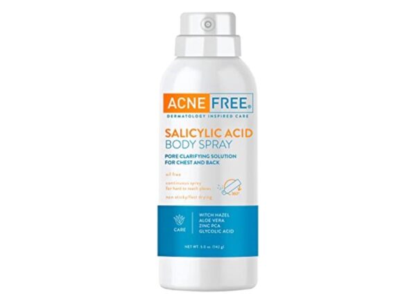 Acne Free Salicylic Acid Body Spray, Salycylic Acid, Glycolic Acid 150ml