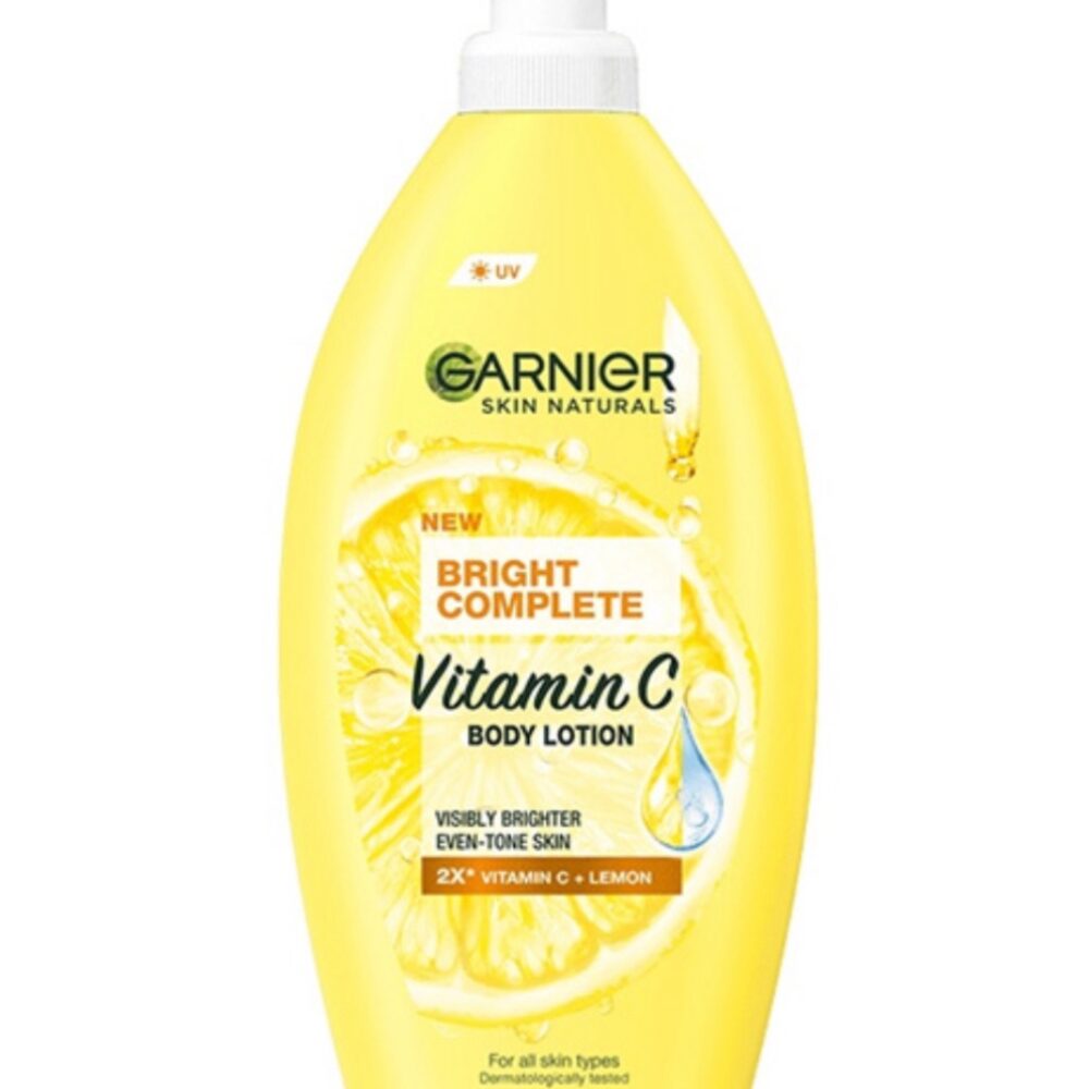 GARNIER
BRIGHT COMPLETE BODY LOTION 400ML