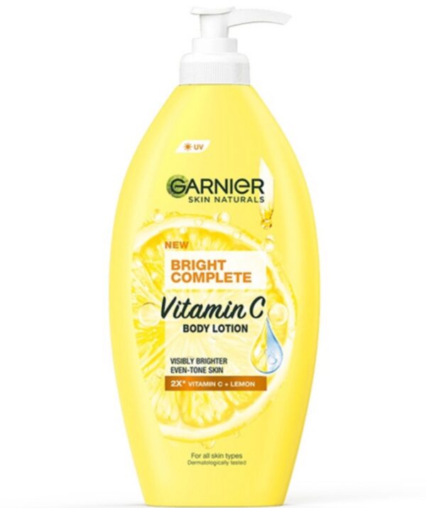 GARNIER
BRIGHT COMPLETE BODY LOTION 400ML