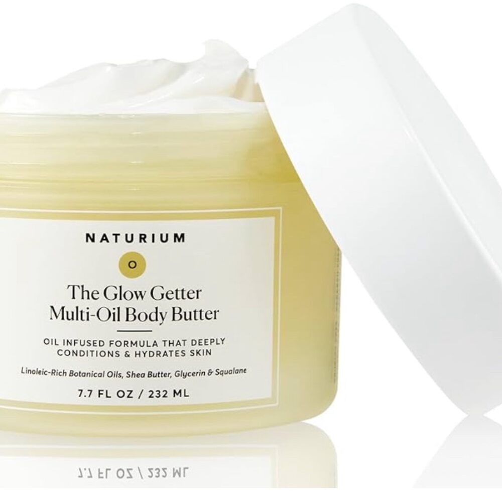 Naturium The Glow Getter Whipped Multi-Oil Body Butter, Firming Cream & Body Moisturizer with Shea Butter
