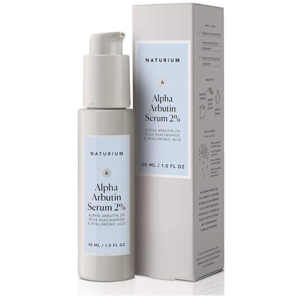 Naturium Alpha Arbutin Serum 2% with Alpha Arbutin, Niacinamide & Hyaluronic acid