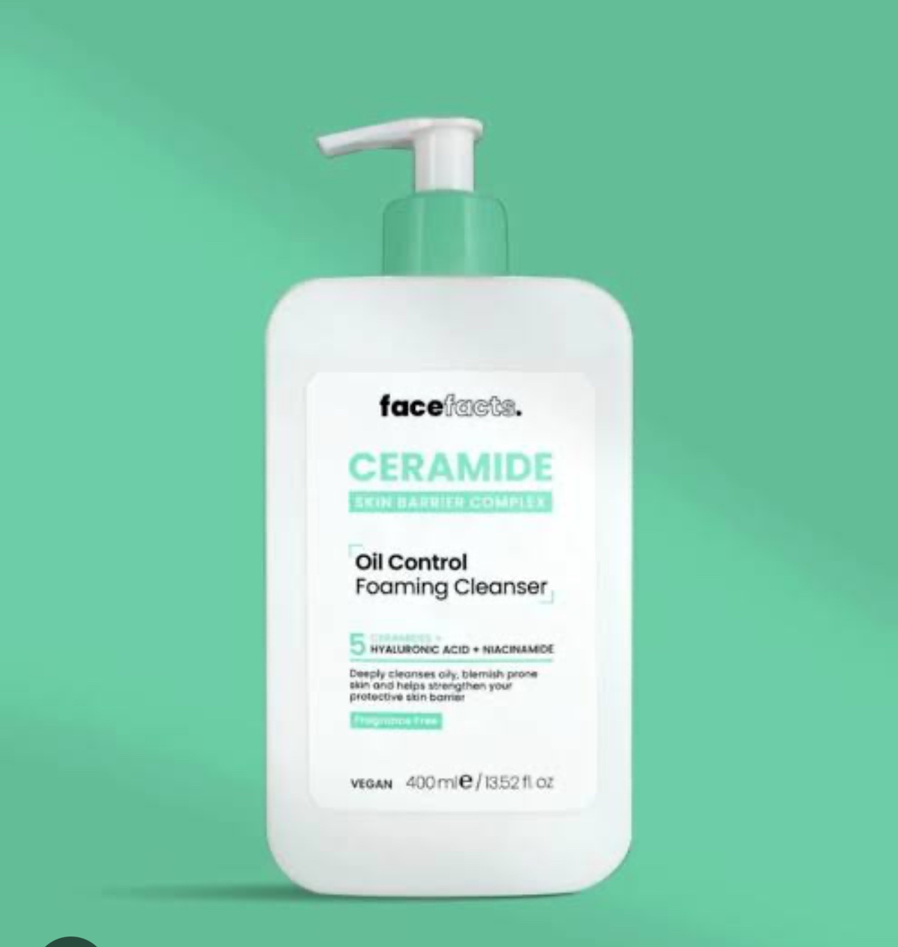 FaceFacts Ceramide Oil Control Foaming Cleanser | 400ml