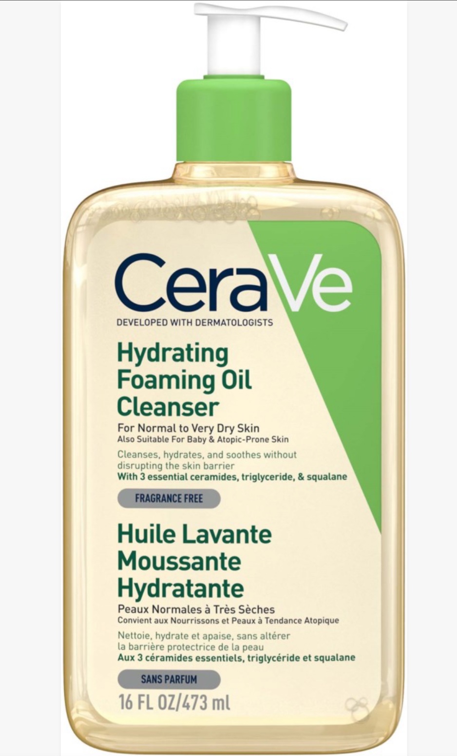 Cerave Hydrating Foaming Oil Cleanser 473 ml