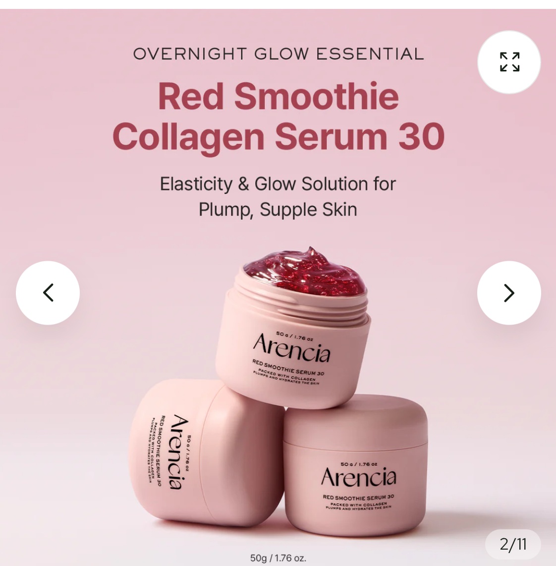 img_0111 Arencia Red Smoothie Face Serum, Glowing & Soothing - Image 1